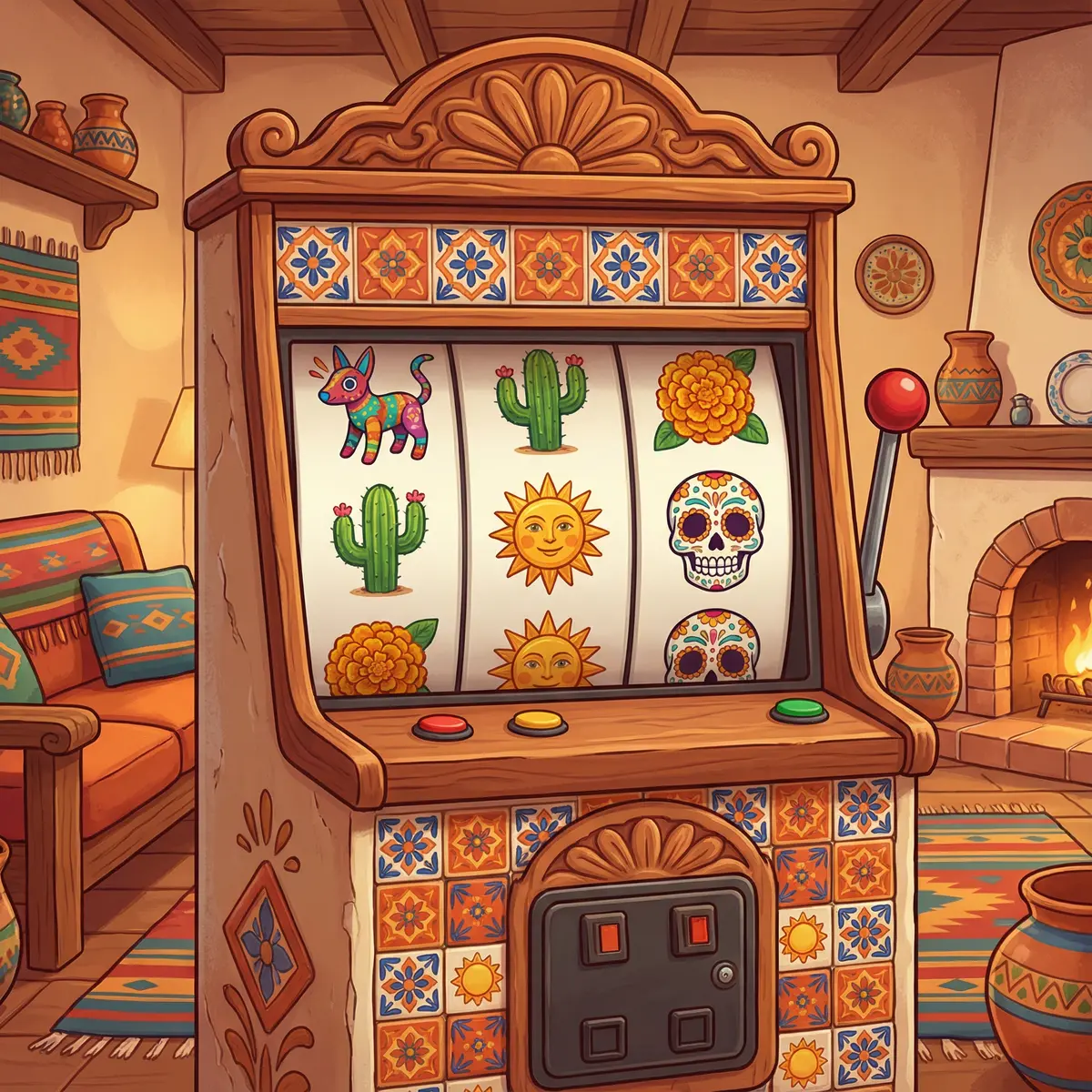 Tragamonedas coloridas con temática mexicana en Bodog Mexico